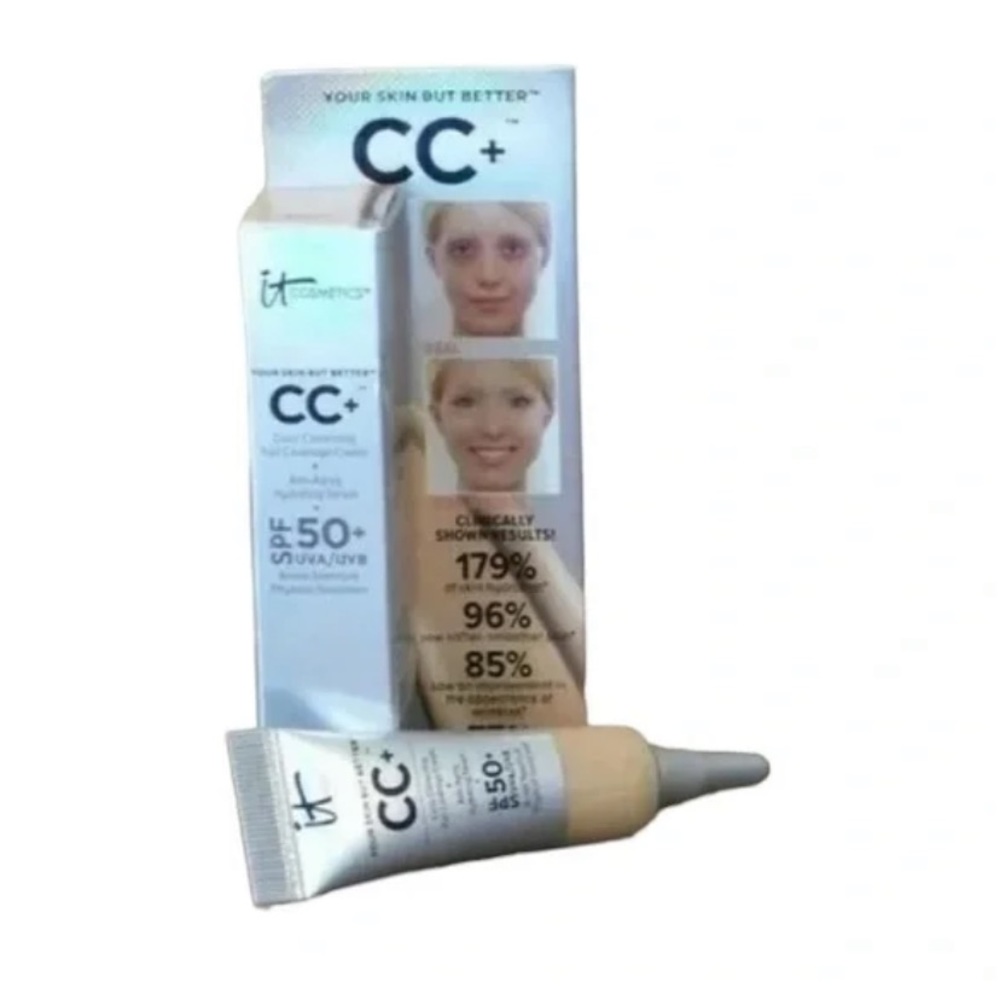 💎 IT COSMETICS CC Color Correcting Full Coverage Cream FAIR Deluxe Travel Size